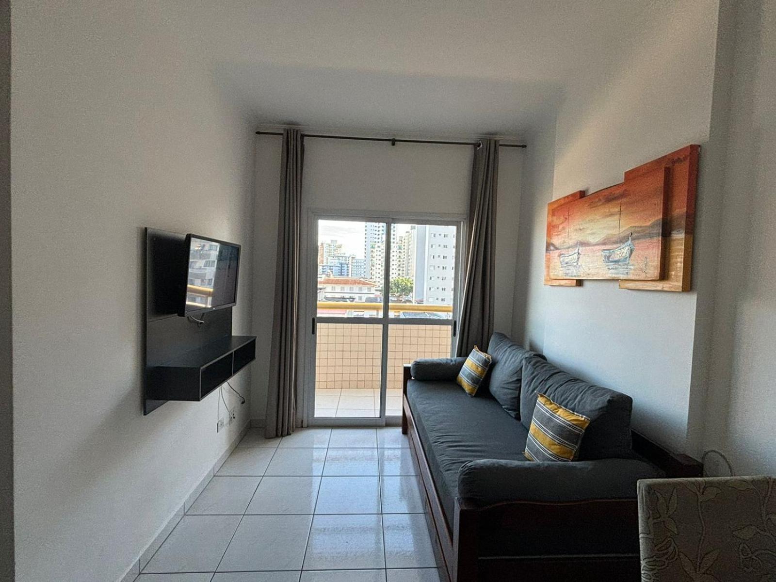 Апартаменты Lindo Apto 300M Praia Da Ocian E Centro - Vista Mar- Varanda Sacada - Wi-Fi 300 Mbps - Vaga De Garagem - Acomoda Ate 6 Pessoas Прая-Гранди Экстерьер фото