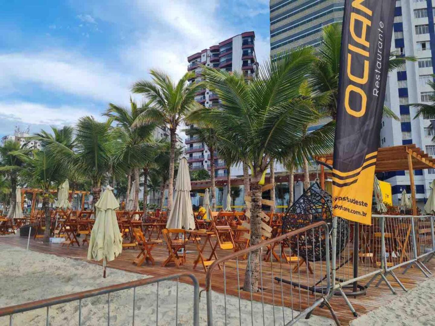 Апартаменты Lindo Apto 300M Praia Da Ocian E Centro - Vista Mar- Varanda Sacada - Wi-Fi 300 Mbps - Vaga De Garagem - Acomoda Ate 6 Pessoas Прая-Гранди Экстерьер фото