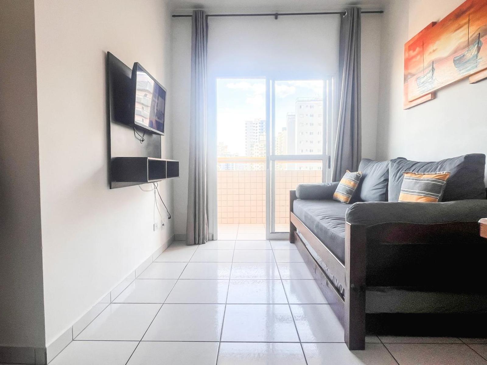 Апартаменты Lindo Apto 300M Praia Da Ocian E Centro - Vista Mar- Varanda Sacada - Wi-Fi 300 Mbps - Vaga De Garagem - Acomoda Ate 6 Pessoas Прая-Гранди Экстерьер фото